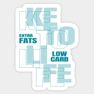 Keto Life Low Carbs - Ketogenic Sticker